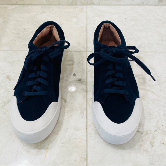 CASLON {10} Sneakers Platform Blue Suede Espadrille Styling NWT - Picture 3 of 8